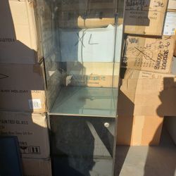 Glass Display Case with Light 
