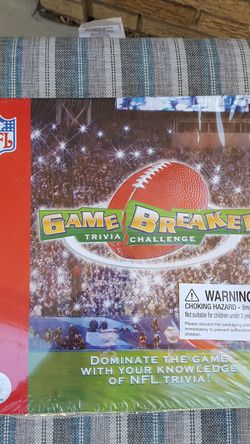 NFL new Game Breaker Trivia game