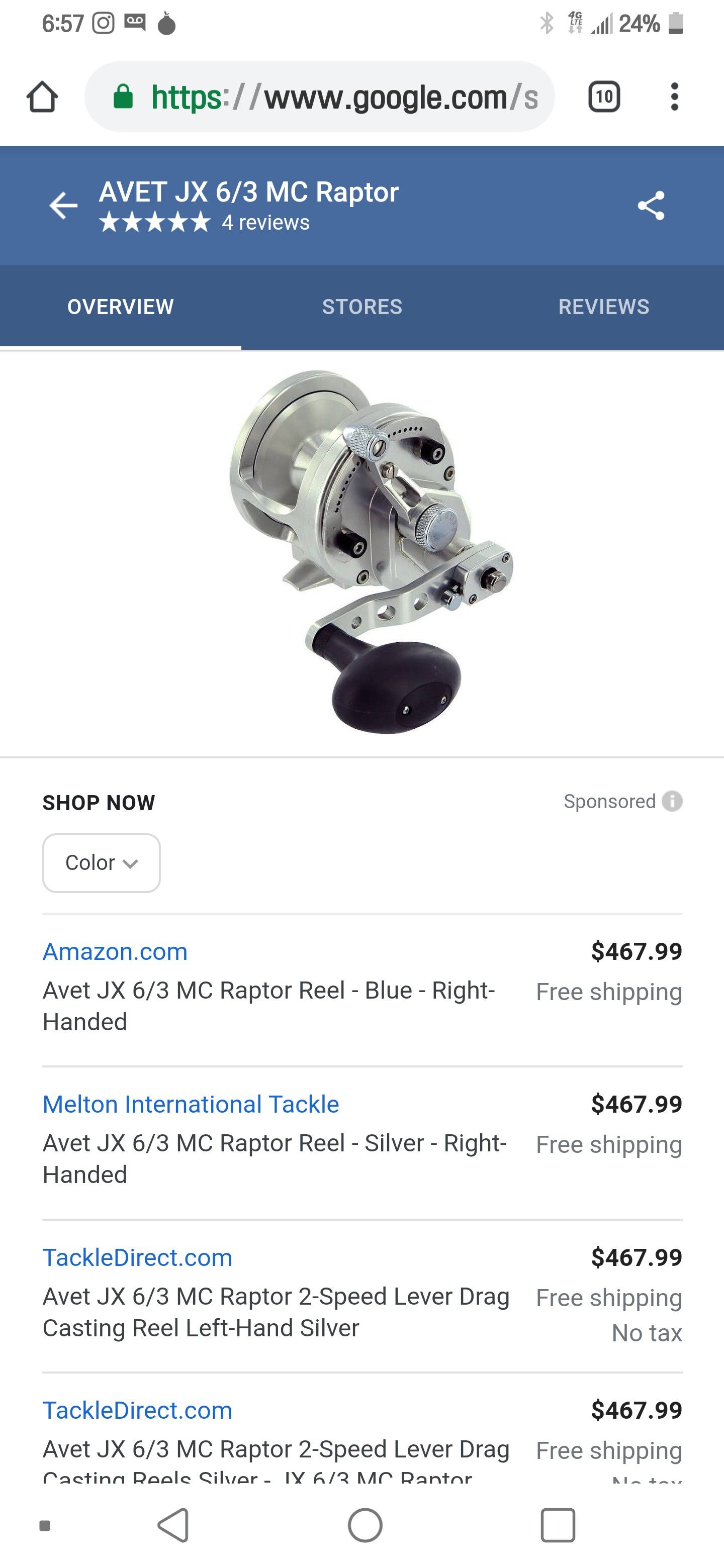 Avet RAPTOR Fishing Reel