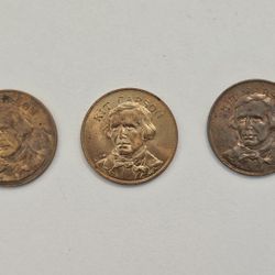 Kit Carson Bronze Token X3