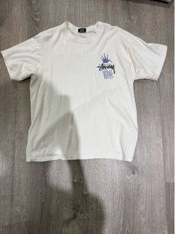 White Stussy shirt size m