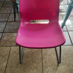 pink ikea chair