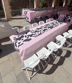 Cow Print Table Runners