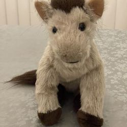 Ty Classic Buckshot The Horse 12” Plush Stuffed Animal Tan/Brown/Gray