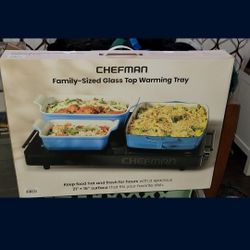 Chefman Family-Sized Glass Top Warming Tray I can deliver 