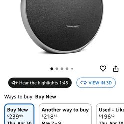 New Harman Kardon Onyx Studio 9 - Portable Stereo Bluetooth Home Speaker with Built-in Battery and USB Charging, self-Tuning, and Multi-Speaker Connec
