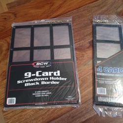 BCW 9 & 4 Card Holders!