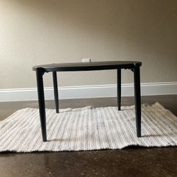Black Round Metal Table