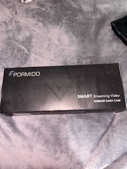 Pormido smart streaming video mirror dash cam