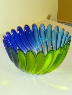 Blue and green bowl