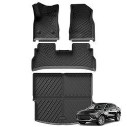 Floor Mats & Cargo Liner for 2024 2025 2026 Buick Envista All Weather Floor Liners TPE 1-2 Rows Trunk Liner Heavy Duty Car Mats for 2024-26 Envista Ac