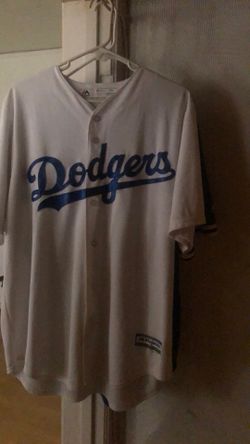 (Mens Large) Majestic Stitched Blank L.A Dodgers Jersey