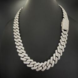 15MM Solid 925 Silver Cuban Link – 20” Heavy Shine