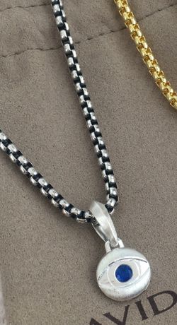 David Yurman Evil Eye Pendant Necklace