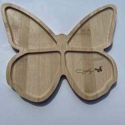 Dolly Parton Butterfly Bamboo Tray