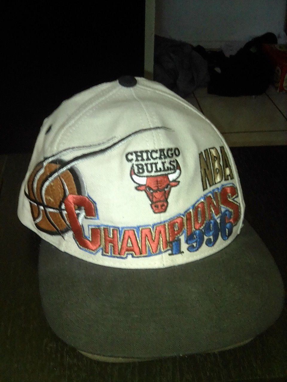 1996 Chicago Bulls Championship game hat