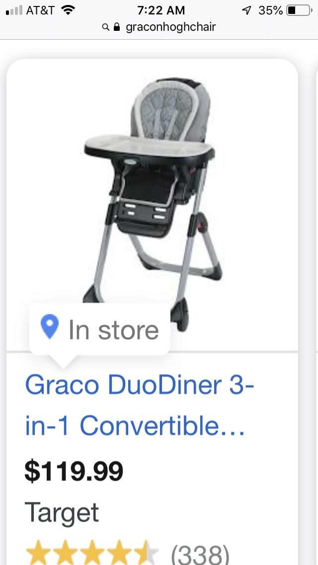 Graco Convertible Highchair