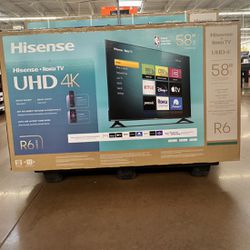58” Hisense Smart 4k Roku LED Tv 