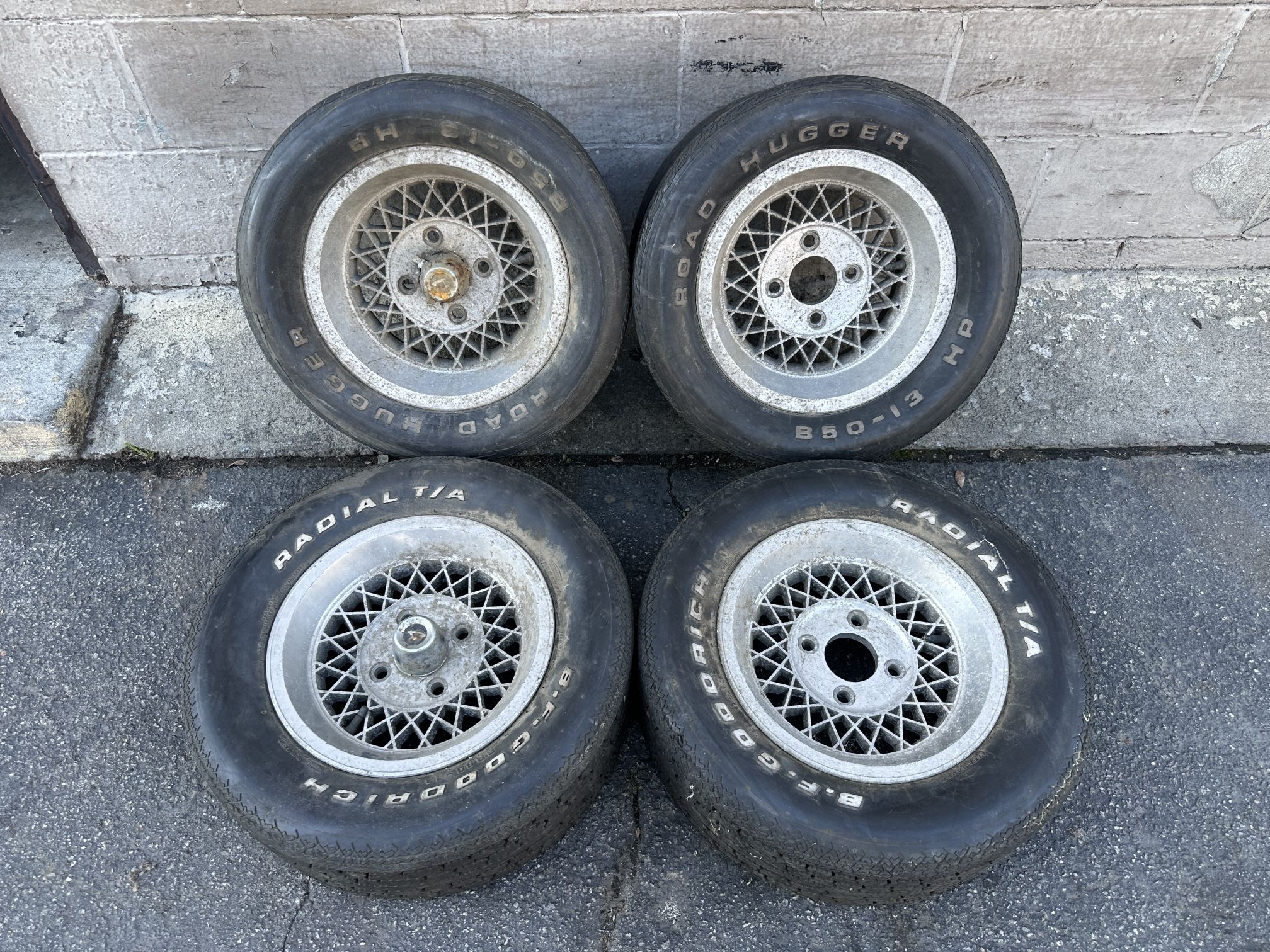 Four appliance wire mag 13 inch 4 lug rims ford, Chevy, Datsun