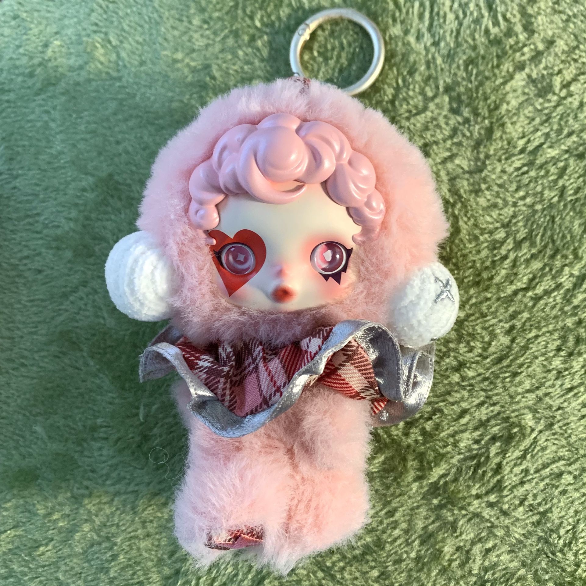 SKULLPANDA POP MART Winter Symphony Series, Plush Doll Keychain, "Rhapsody" 