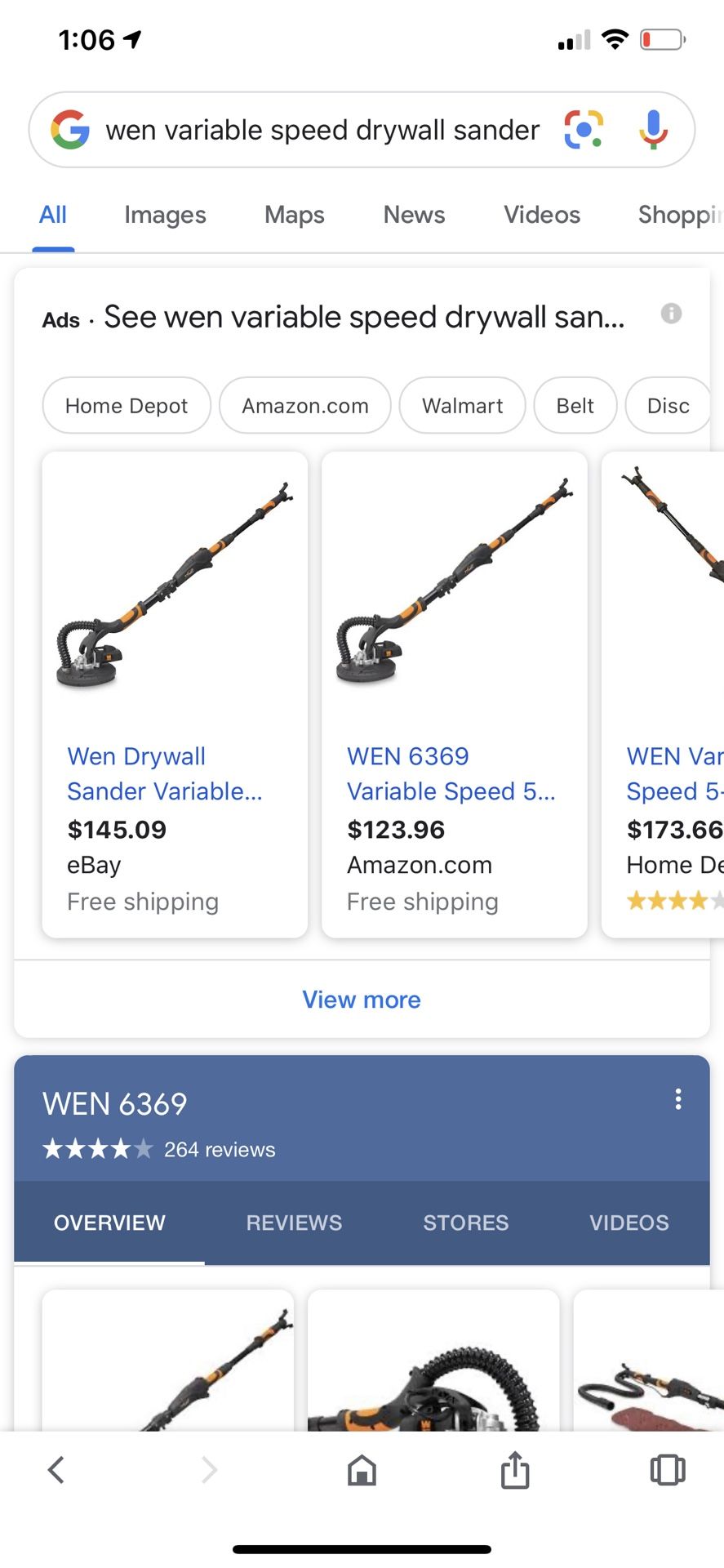 Wen Variable Speed Drywall Sander