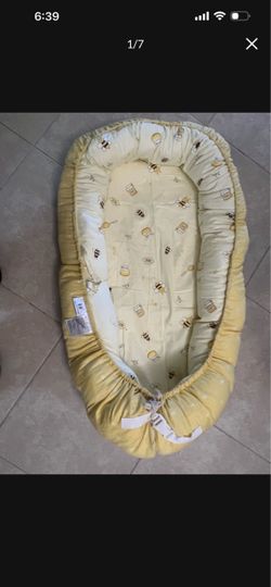 Baby bed/nest by Miracle Baby -Cotton Elephant or Bee