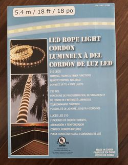 💡 LED Rope Light – 18 ft (5.4m) – NEW!