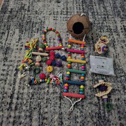 Bird Toys And Accessories Big Bundle For Any Birdie