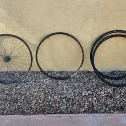 Mavic Xm 819 bicycle disc and Roval Control Rim with Two Continental Super Sport Tires 25mm