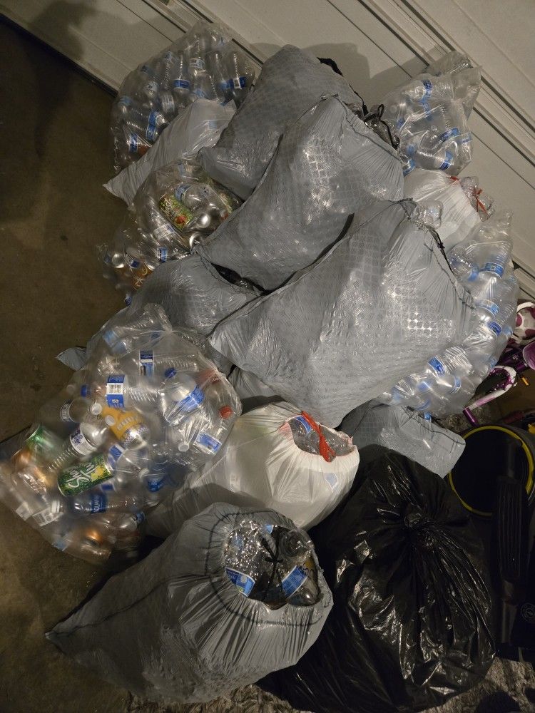 Bottles and cans . Approximately 2,244