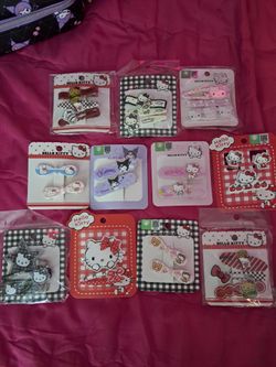 Hello Kitty Hair Clips 5 for 20$