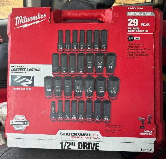 Milwaukee Impact Socket Set 