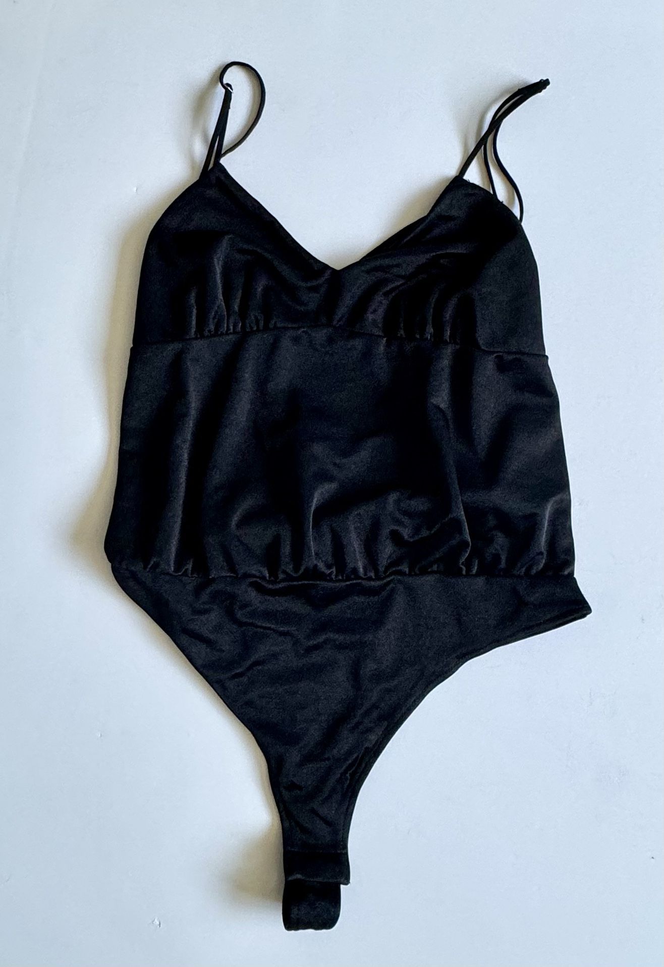 Intimately Free People Black Sleeveless Bodysuit Sz Large Criss Cross Back NWT