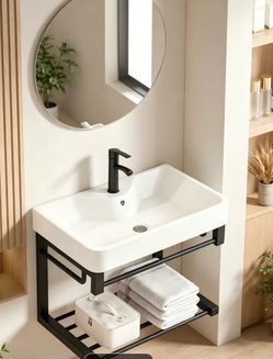 Vanity bathroom sink.