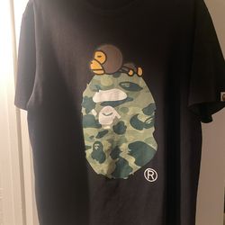 Bape Color Camo Milo On Big Ape Tee