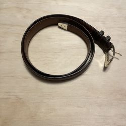 Bragano Brown Leather Belt Made in Canada (Size 30)