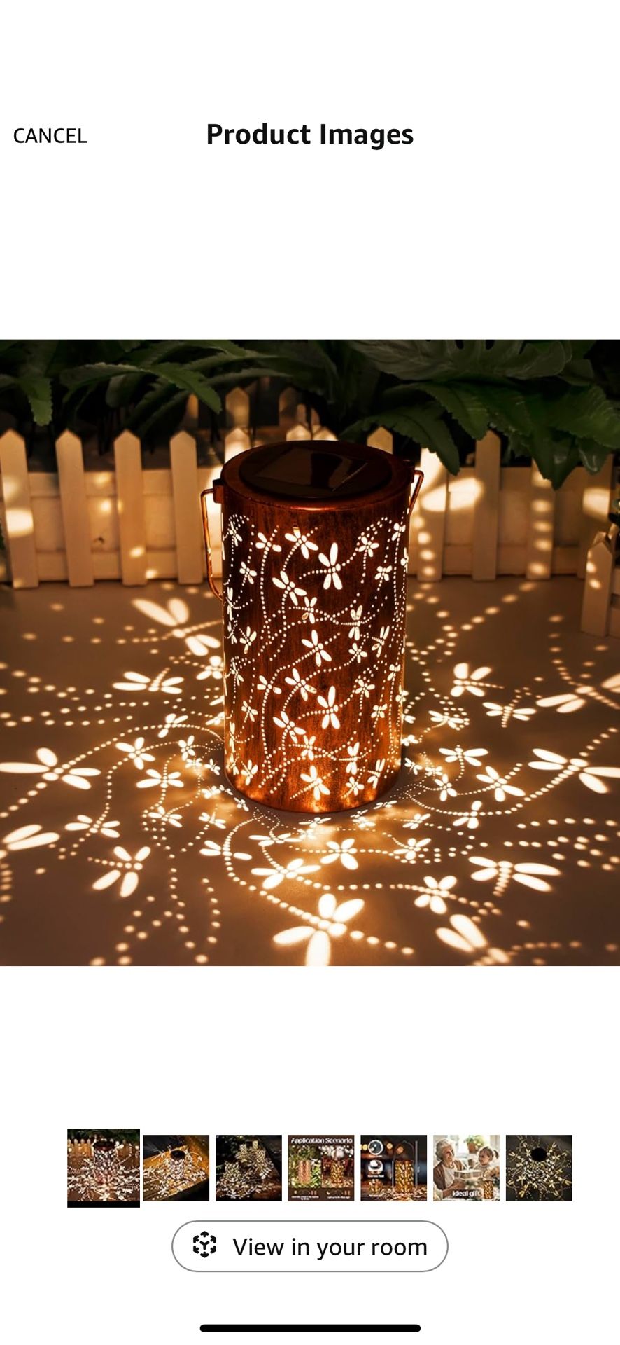 Birthday Gifts for Women,Solar Lanterns Outdoor Hanging Lantern Lights, Dragonfly Hollowed-Out Metal Decor Lantern, Waterproof LED Decorative Garden L