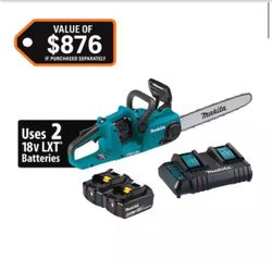 LXT 16 in. 18V X2 (36V) Lithium-Ion Brushless Battery Electric Chain Saw Kit (4.0Ah)