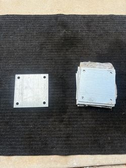 Galvanized Steel Base Plates with 4 Holes – 8 x 8
