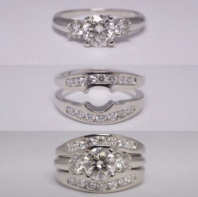 14kt White Gold engagement/wedding ring