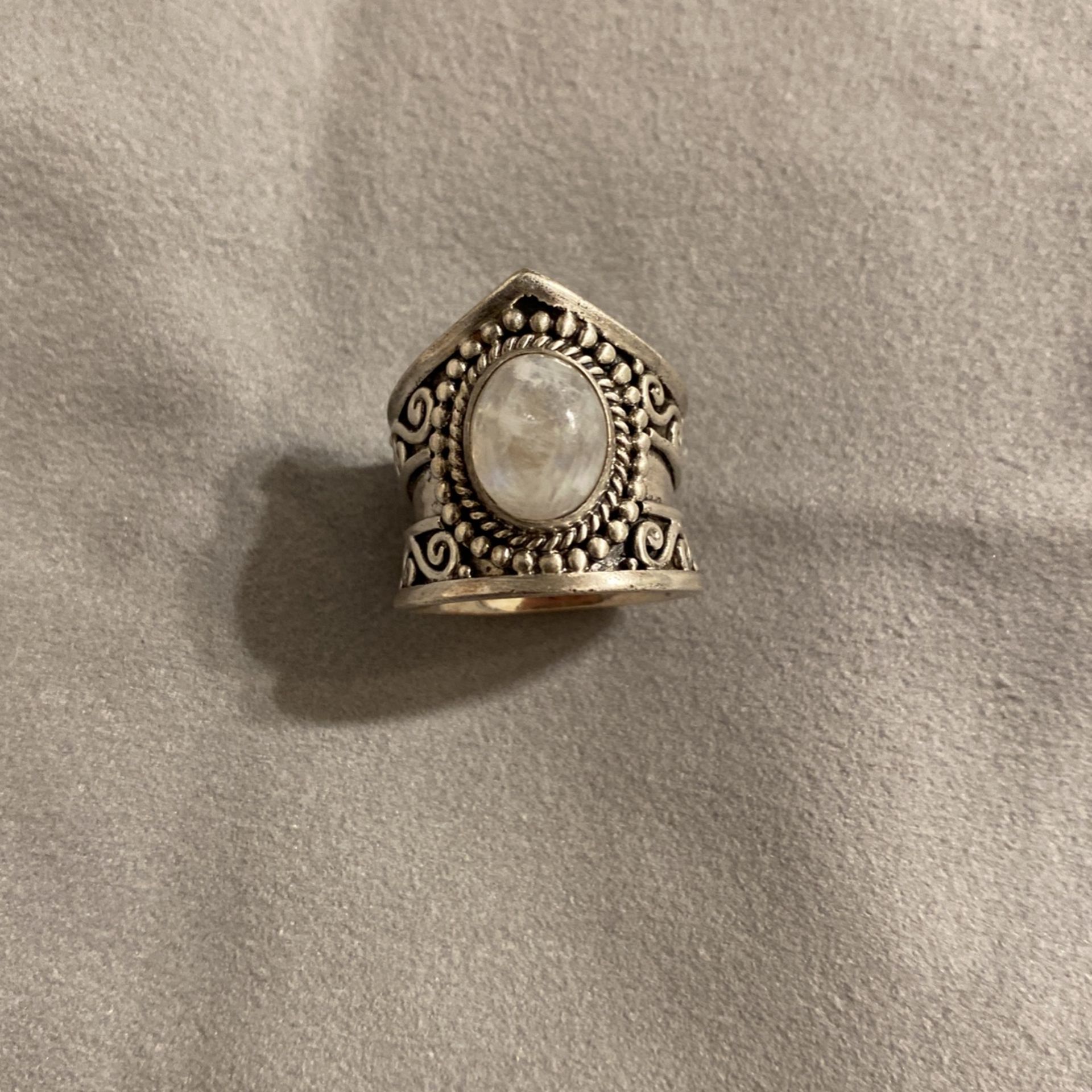 925 Silver moonstone Ring