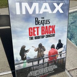 THE BEATLES Get Back The Rooftop Concert IMAX 2021 Movie Poster Framed 