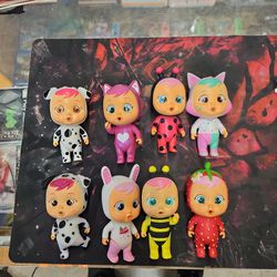 IMC Toys~ Cry Babies Magic Tears 5" Doll Lot Of 8
