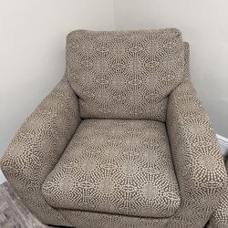 Accent Chair with Ottoman 