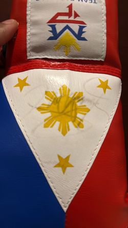 Signed Manny Pacquiao 20 oz. LEFT GLOVE