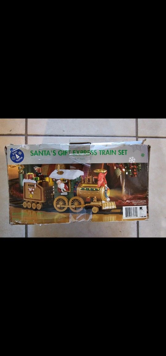Trim A Home Santa's Gift Express Train Set 54" Track