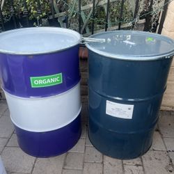 50 Gallon Metal Barrels