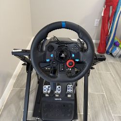 Gaming steering wheel and stand