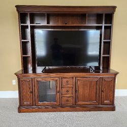 Wooden Entertainment Center 