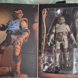NECA TMNT X Monsters Michelangelo The Mummy